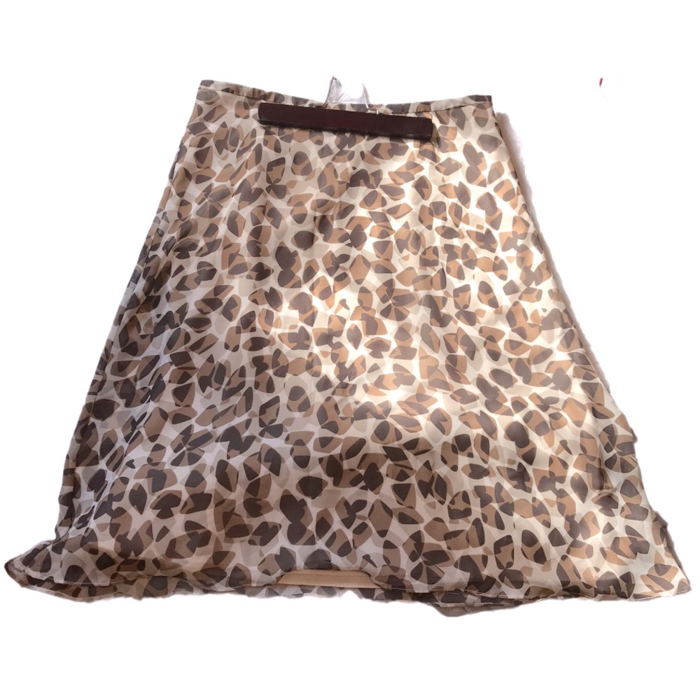Geoffrey Beene Sport Brown A-Line Skirt